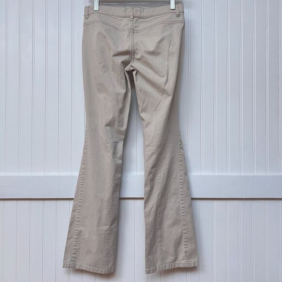 Tommy Jeans Junior's 5 Beige Bootcut Khakis Pants Low Rise Stretch Y2K Style - Picture 3 of 13